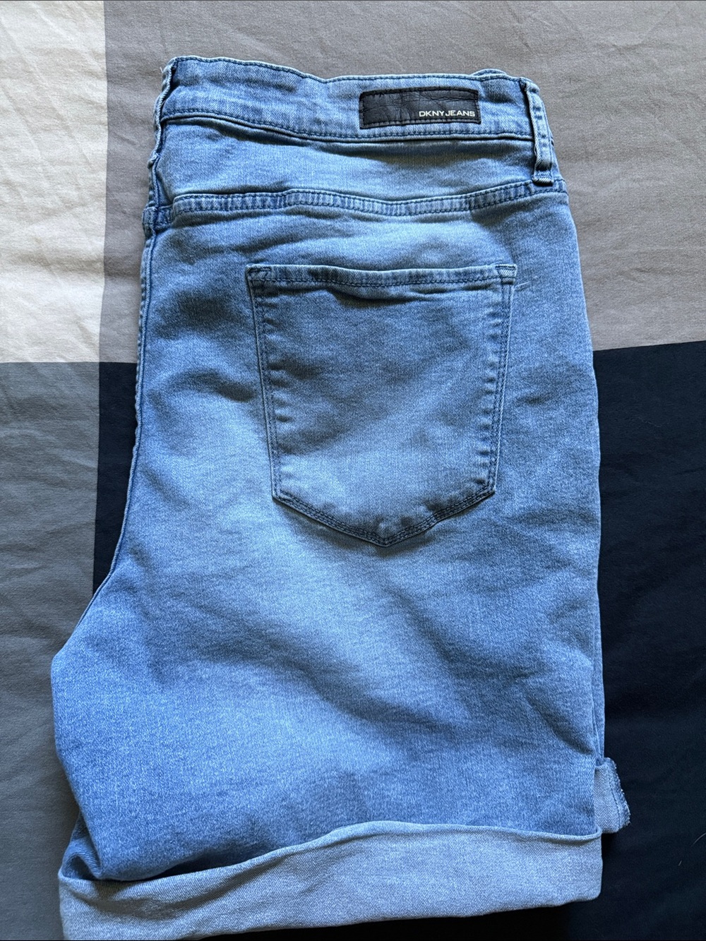 DKNY Light Blue Denim Jean Shorts